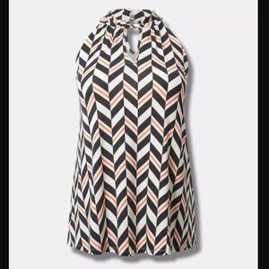 Torrid Studio Tissue Jersey Twist Collar Goddess Tank